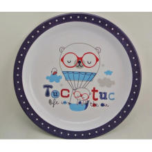 (BC-PM1003) High Quality Reusable Melamine Plate with Print